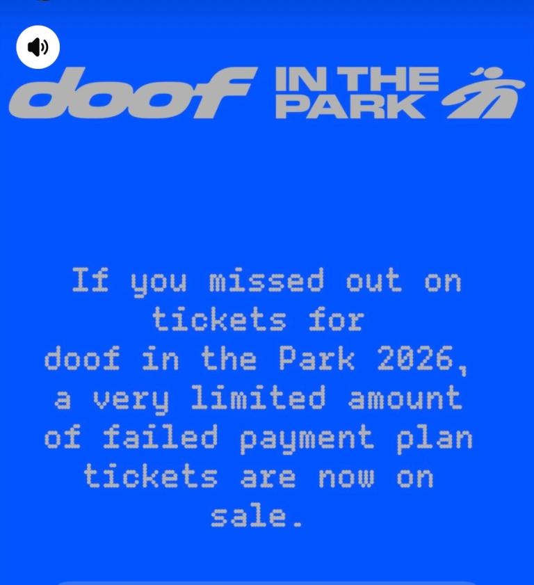 Doof in the Park 2026 Tickets – Limited Re-release