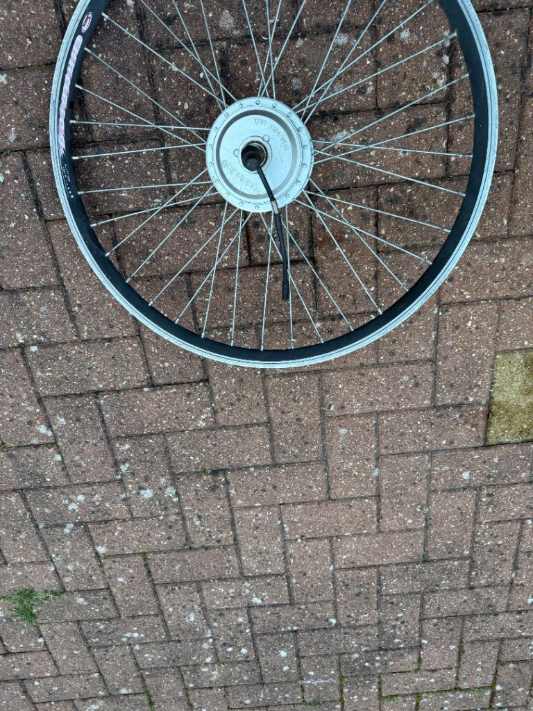 Electric bicycle front wheel motor