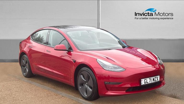 2021 Tesla Model 3 Long Range AWD 351hp 4dr Auto with Leather  Pan Ro Electric