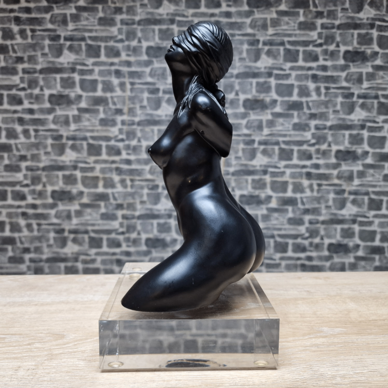 “Kneeling Female Figure” Sculpture, after Seiho Kiyomizu