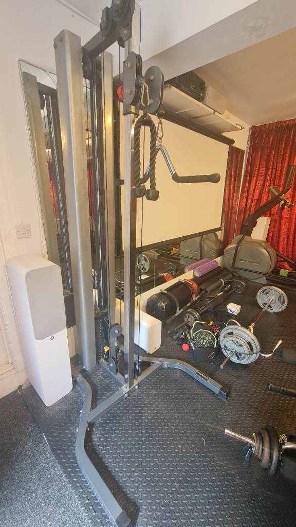 Dual pulley cable machine - gym equipment weights