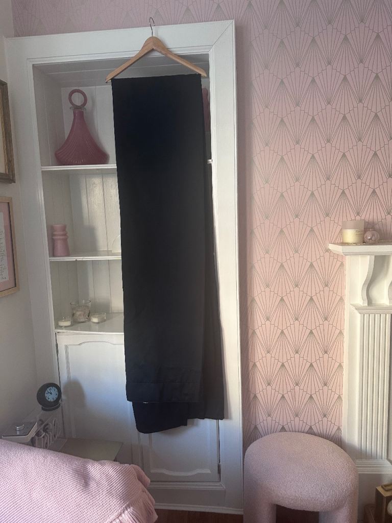 Navy Blackout Curtains – Tenement Size, Good Condition