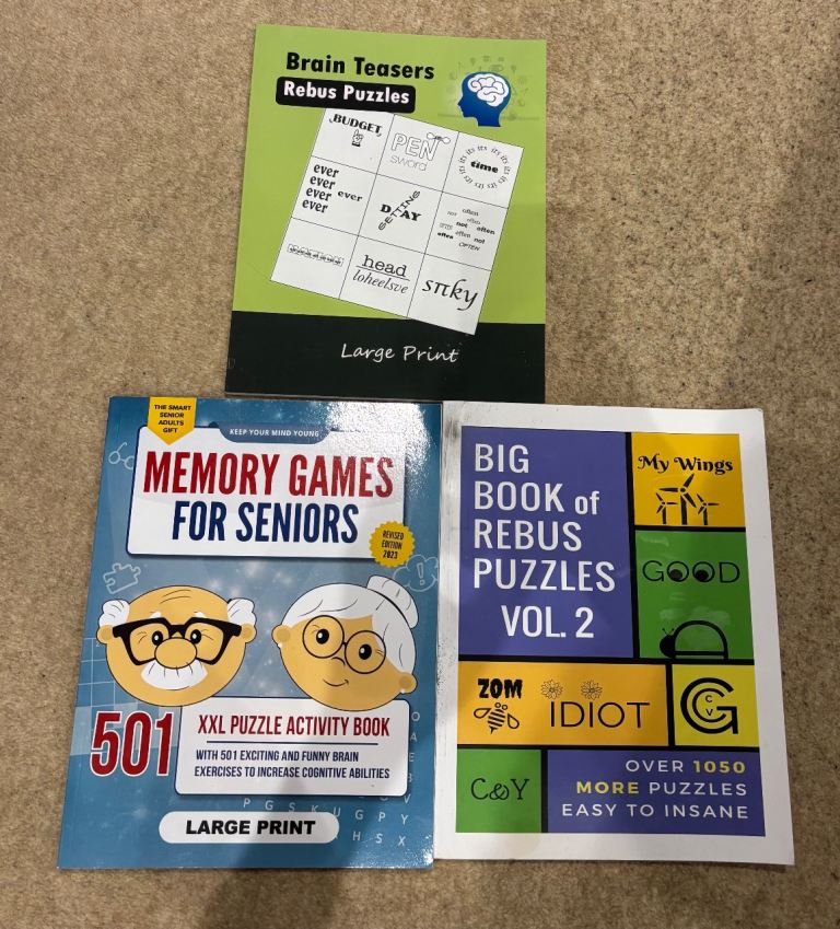 Puzzle books x 3