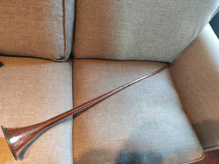Antique/Vintage, Brass & Copper, Long (95cm) Hunting Horn - Music/Instruments