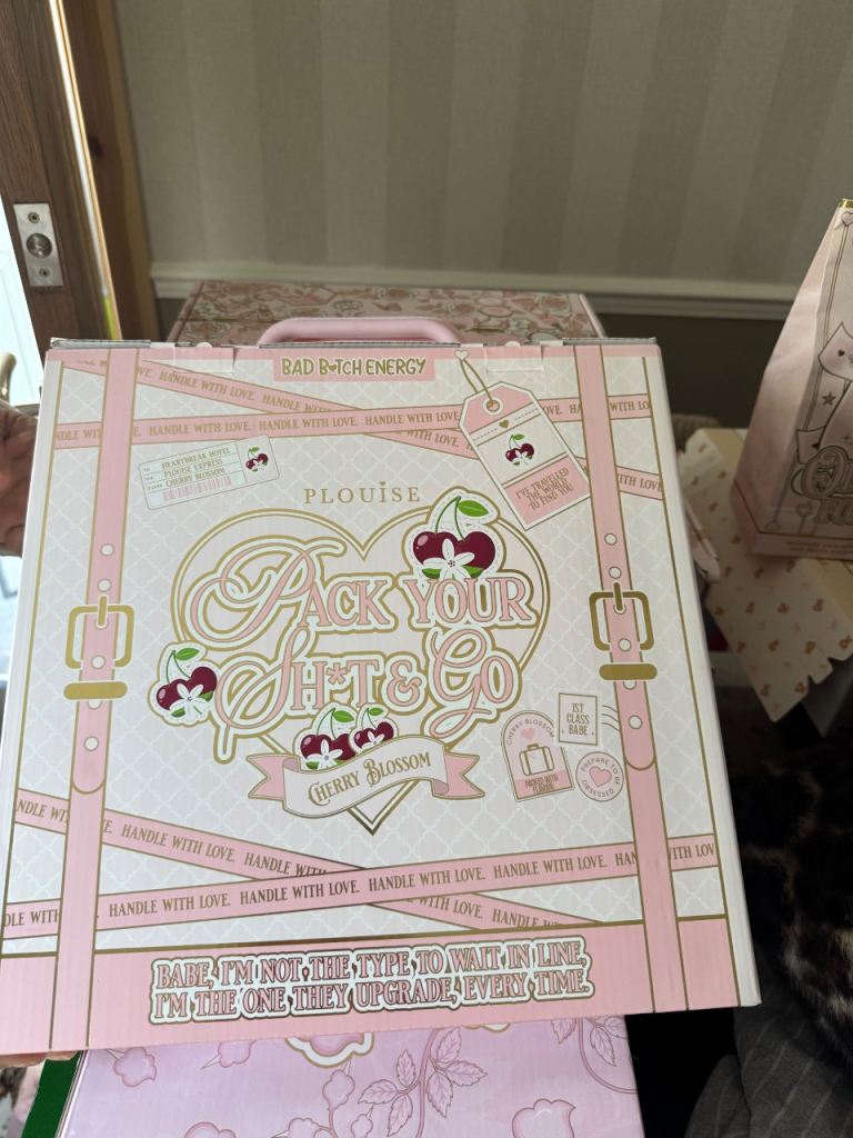P Louise Pack Your Gifts & Go Cherry Blossom Makeup Set - New