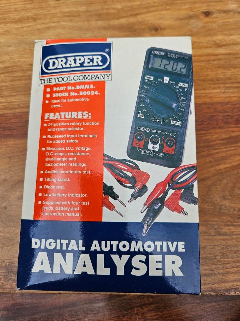 Draper Digital Automotive Analyser DMM5 Digital Multimeter