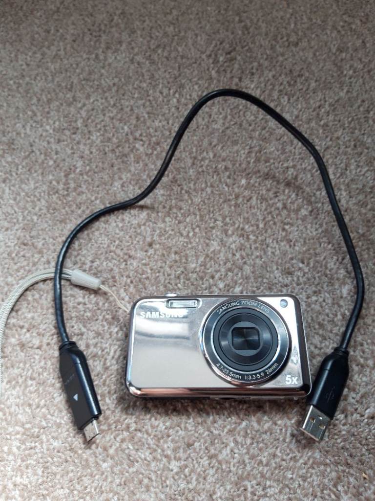 Samsung PL120 14.2 MP 5 X Optical  Digital Camera Silver Dual Screen Selfie