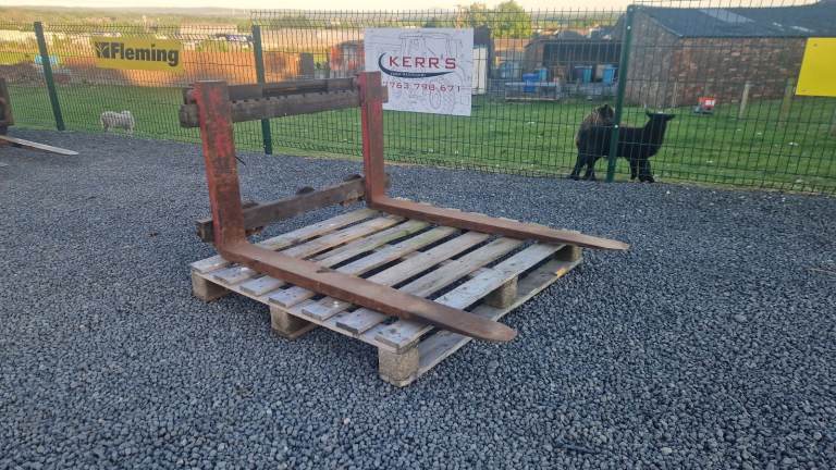 Heavy duty Forklift pallet forks with back plate suit tractor ...