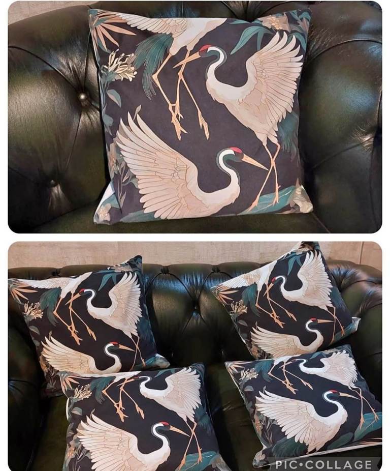 4 Japanese Cushion Covers (collection only)