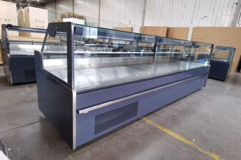 Butcher fridge meat deli fridge counter display serve over fridge showcase 290x113x122cm new