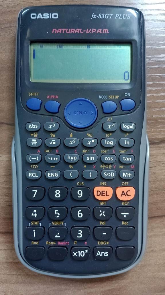 Casio FX-83GT Plus Scientific Calculator with sliding cover and built in battery – Fully Working
