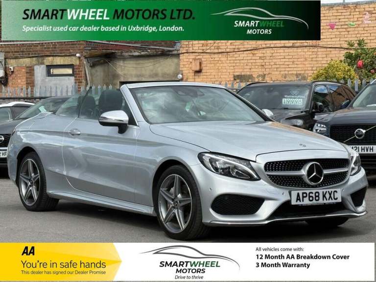 2018 Mercedes-Benz C Class 2.1 C220d AMG Line (Premium Plus) Cabriolet G-Tronic+ 4MATIC Euro 6 (s...