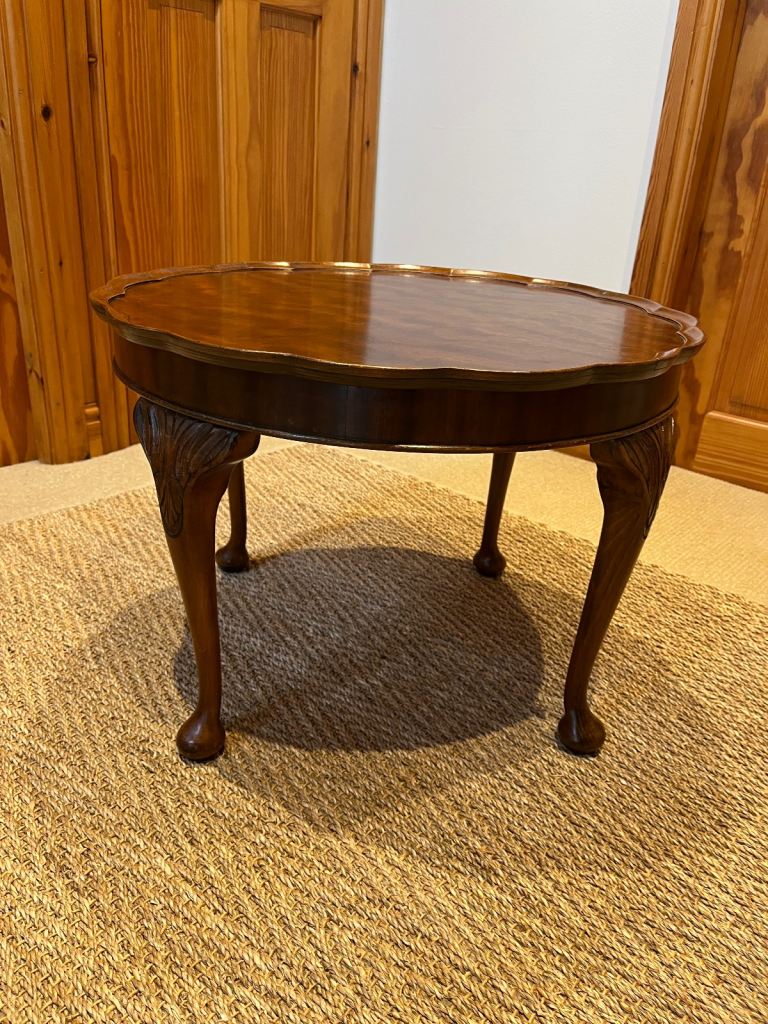 Vintage Mahogany Pie Crust Coffee Table