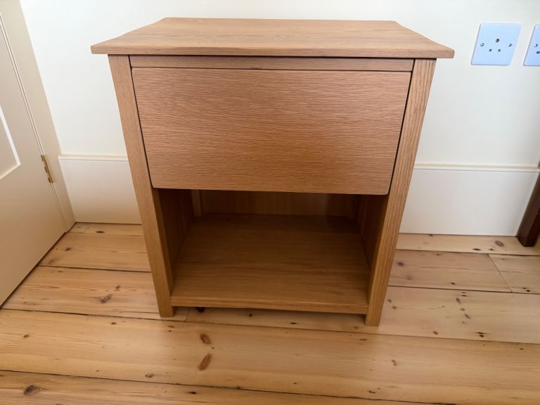 Zara Home Oak Bedside Table RRP £250