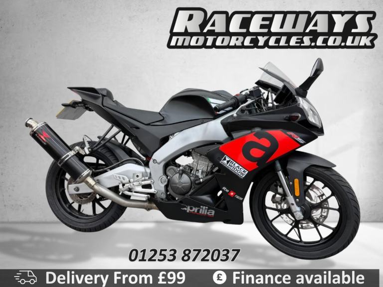 APRILIA RS125 2018 18 REG 8,285 MILES BLACK USED MOTORCYCLE 124CC