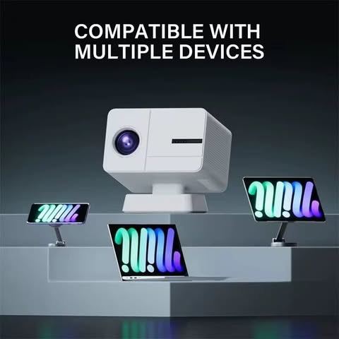 3D Games & Smart Projector Full HD Clear Side  Projection No False Focus Home Cinema Quality