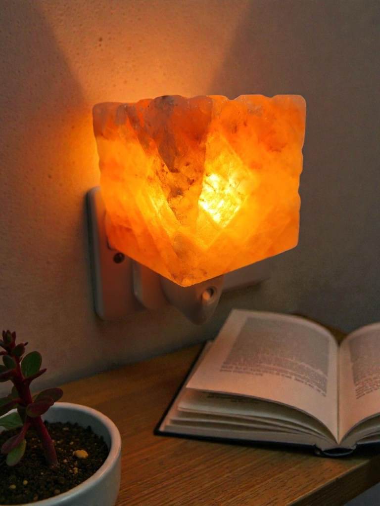 Himalayan Salt Square Shape Plug Salt Lamp