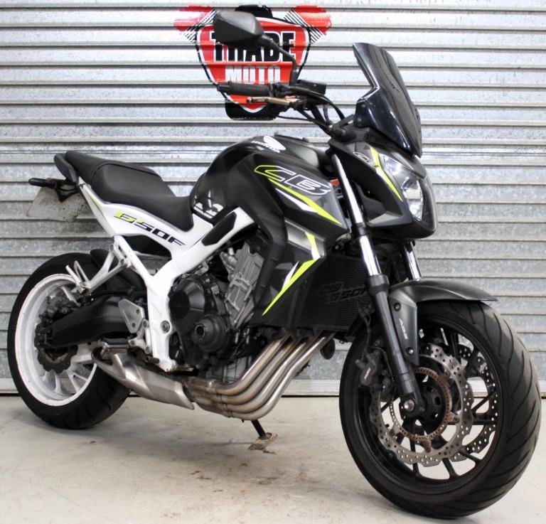 2016 16 HONDA CB650F CB 650 F ABS WHITE TRADE SALE 34K CB650 CAT N NEW MOT 