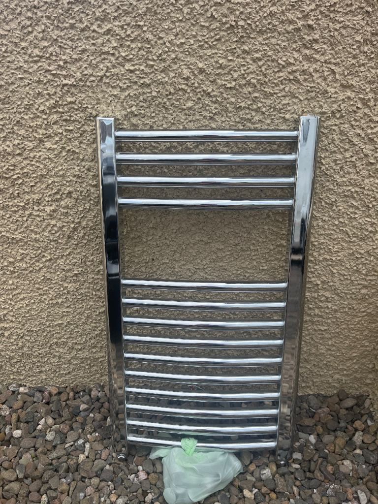 Chrome Heated Towel Rail – Good Condition
