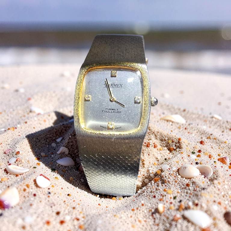 Parmex 17 Jewels Full Lever Vintage Wrist Watch In Running Order