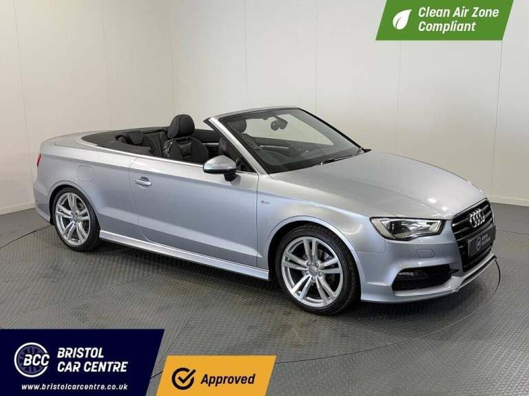 2015 Audi A3 Cabriolet 2.0 TDI S line Convertible 2dr Diesel Manual Euro 6 (s/s) (150 ps) Convert...