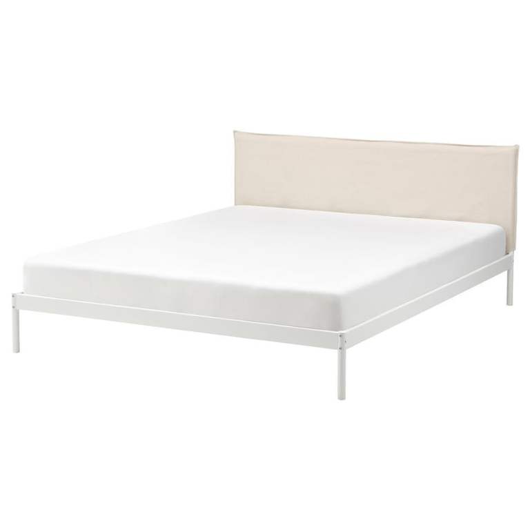 IKEA Double Bed Frame + Slats + Mattress