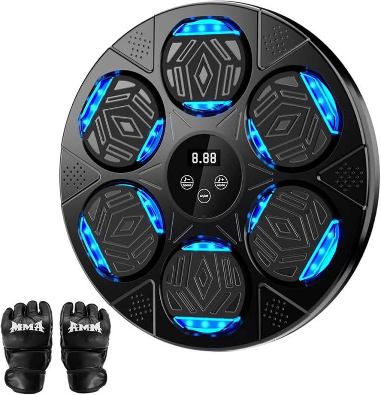 LOLBOX Upgraded Music Boxing Machine - Wall Mount Smart Training Equipment with Bluetooth & Boxing