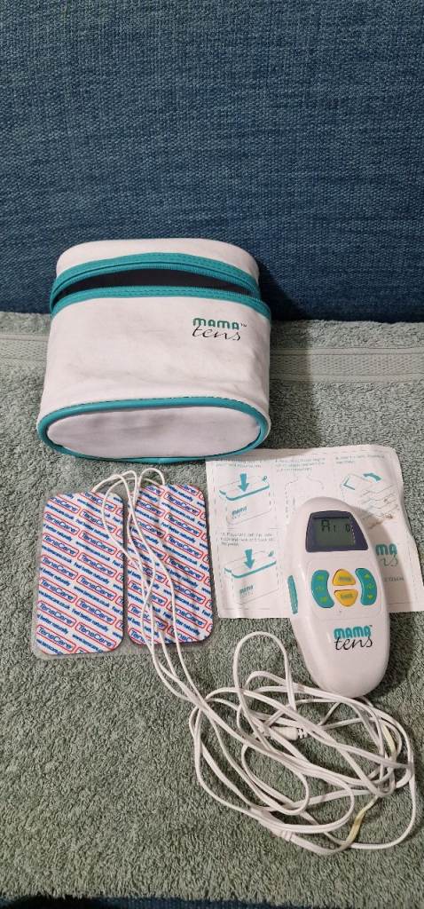 Mama TENS Machine Maternity Kit for Labour - With Pads - Pouch - White 