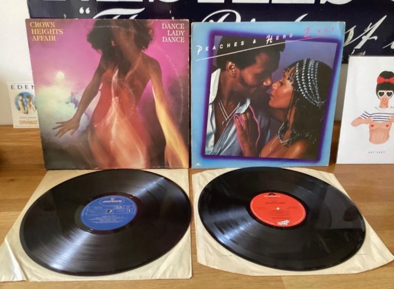 CROWN HEIGHTS AFFAIR + PEACHES & HERB Vinyl 12” Record LP Bundle x2 DISCO EX-