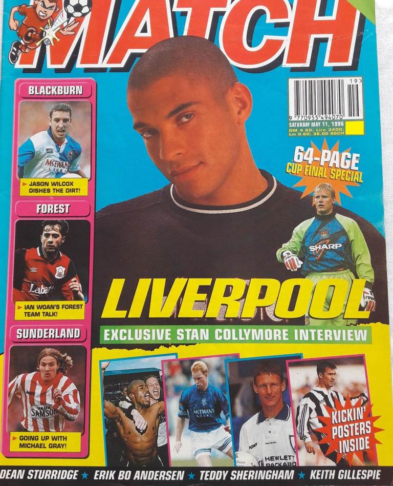 Match Magazine;1996 Football FA Cup Final edition Manchester United V Liverpool FC – post or collect