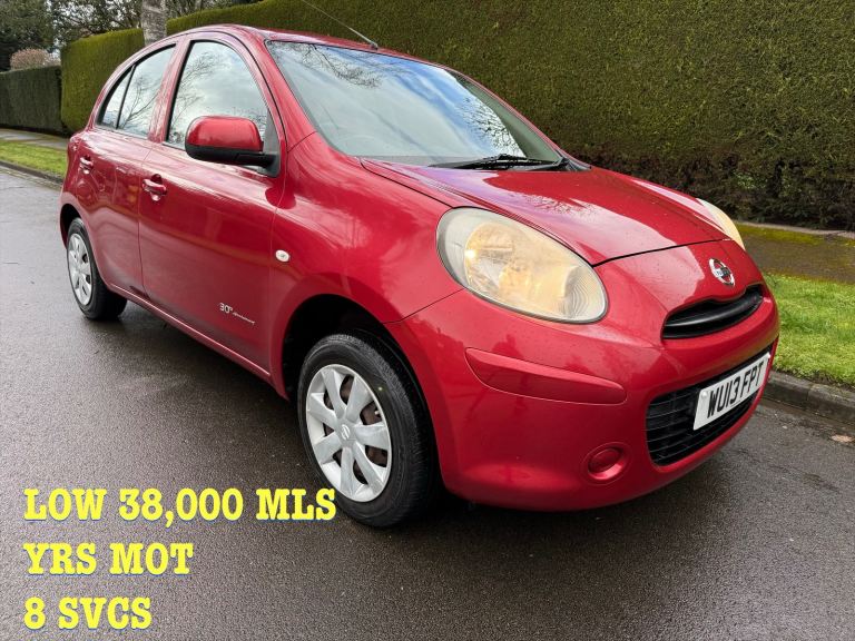 NISSAN MICRA 1.2 3 MTH WARNTY 38,000MLS 7 SVCS  £20 TAX 5DR 60MPG 