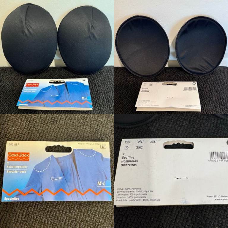 Gold-Zack (Prym) Sew-On Shoulder Pads £3.