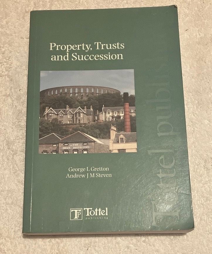 Property, Trusts and Succession Law Textbook by Tottel Publishing
