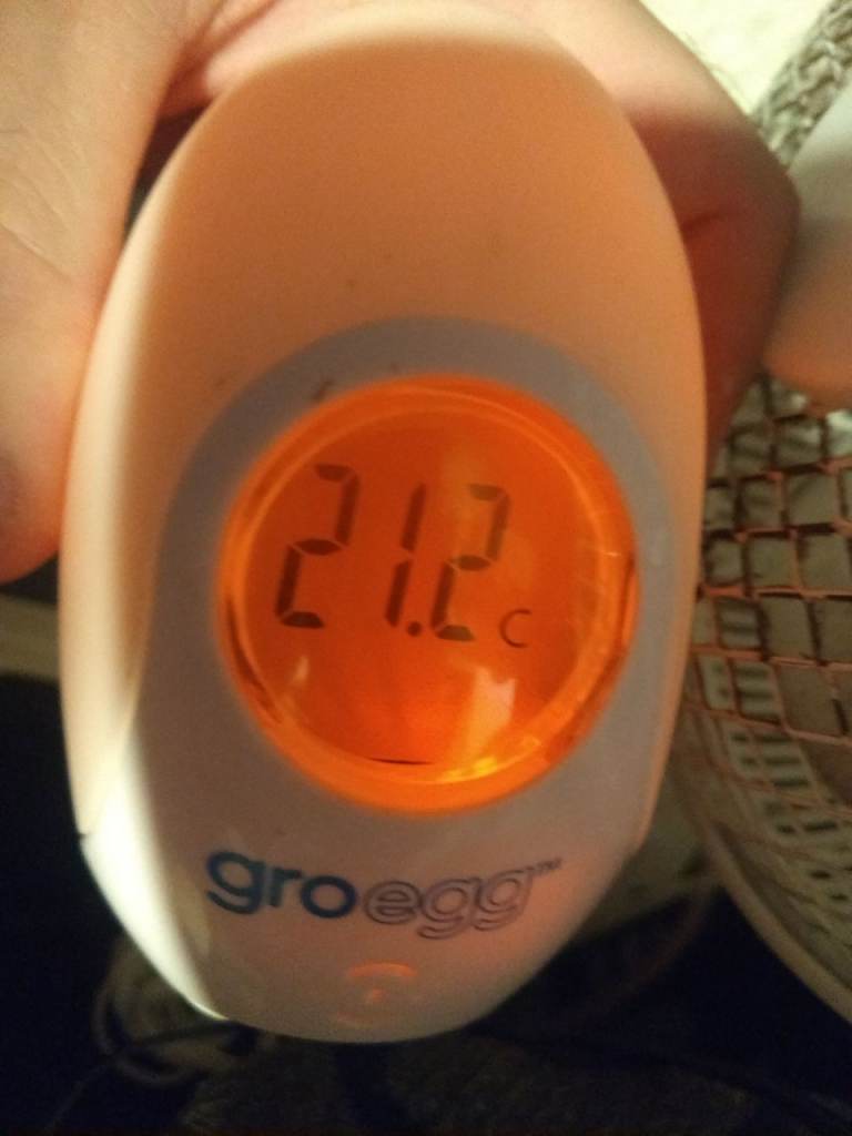 Gro egg thermometer. Changes colour. Nightlight. 