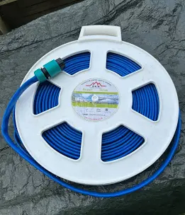 DKN Mains Water Cassette FLAT Food Grade Fresh Water Hose (15m) + HEOS WATER CONNECTOR UNIVERSAL