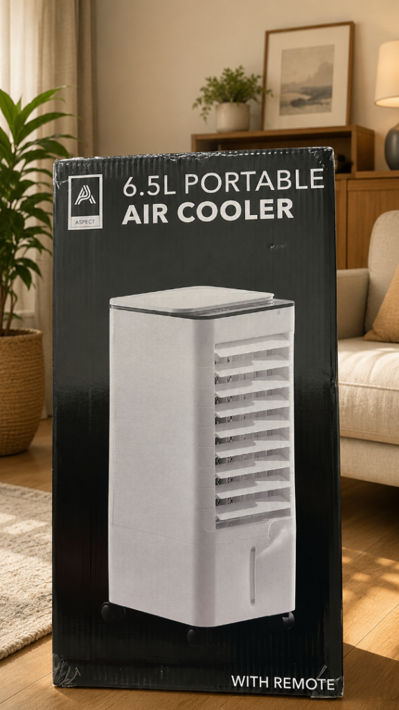 Aspect 6.5L Portable Air Cooler with Remote - Brand New