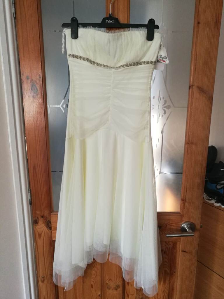 Cream off the shoulders dress