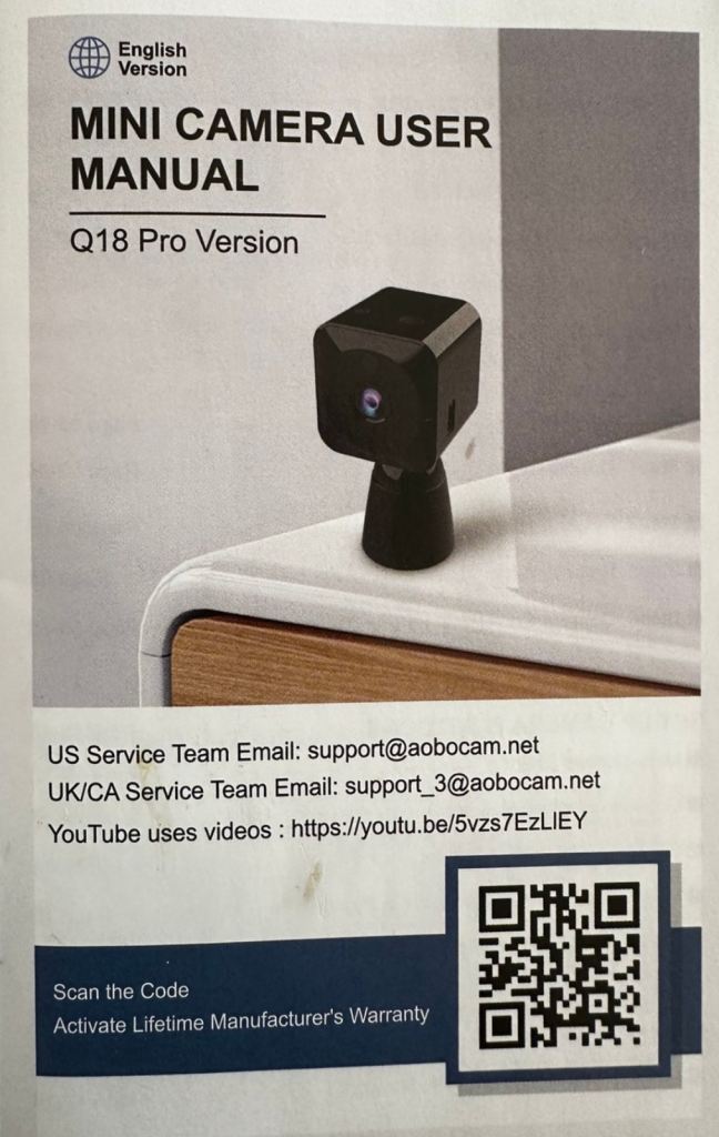 New 4K Full HD mini cam + wifi