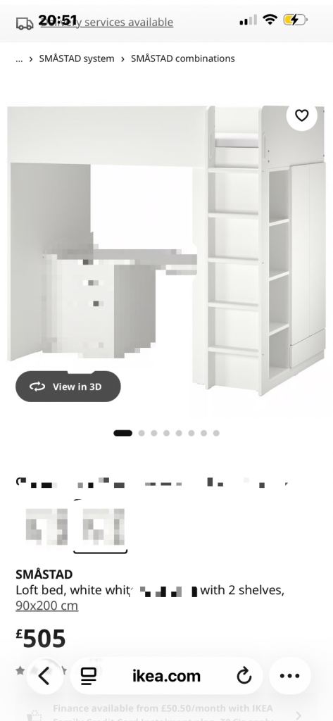 Loft bed for sale 