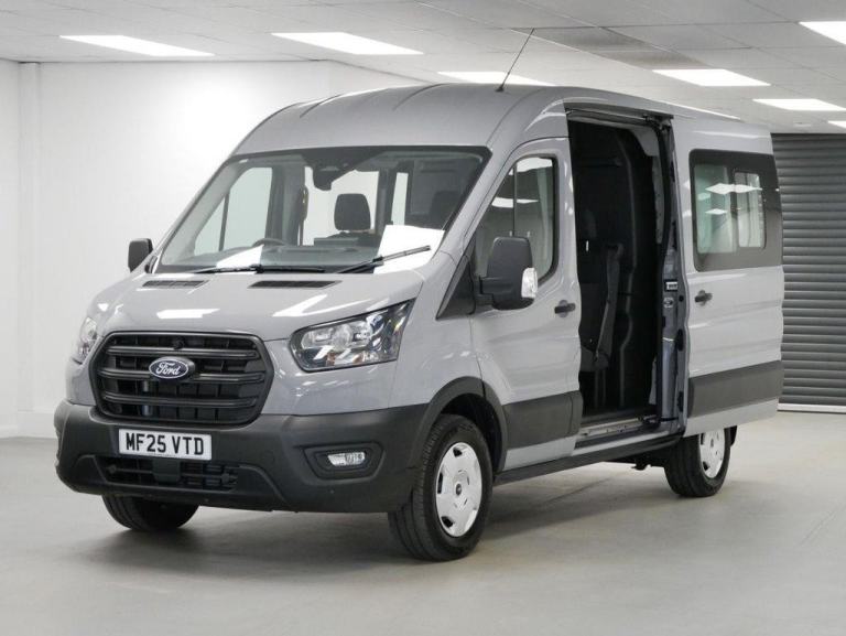 2025 FORD TRANSIT 350 2.0 EBL 130 BHP L2 MEDIUM TREND CREWCAB 6 SEATER