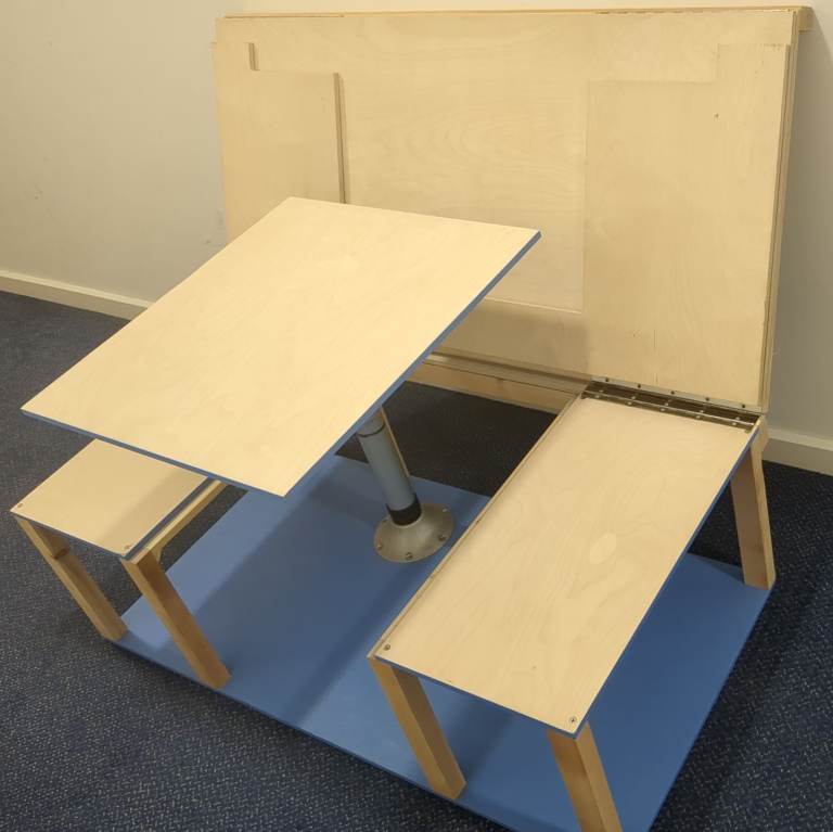 Boot Jump FRAME. Microcamper Conversion . Bed Sofa + Table