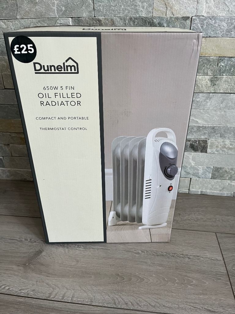 Brand new small oil filled radiator £12 