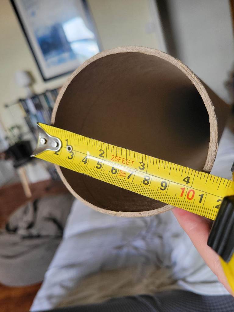 Sturdy extra long 4m carboard tube (10cm width)
