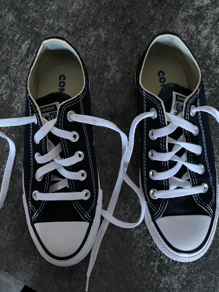 Converse black trainers 