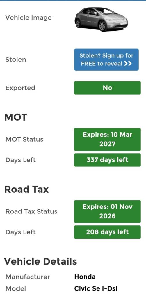 Honda Civic 1.4 Dsi 5 door petrol manual 6 speed swap px 