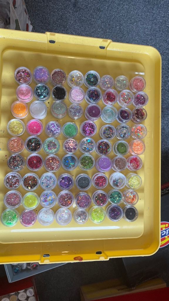 Large Collection of Assorted Nail Glitter 