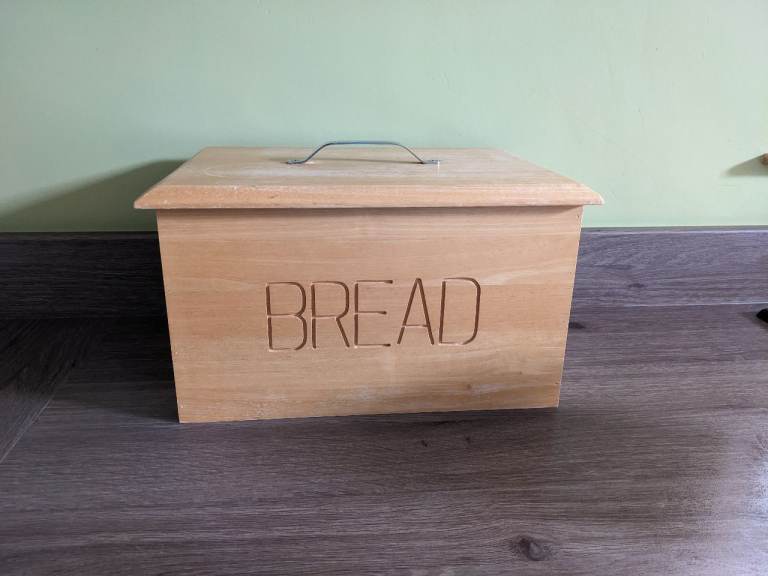 Bread bin and tea caddy