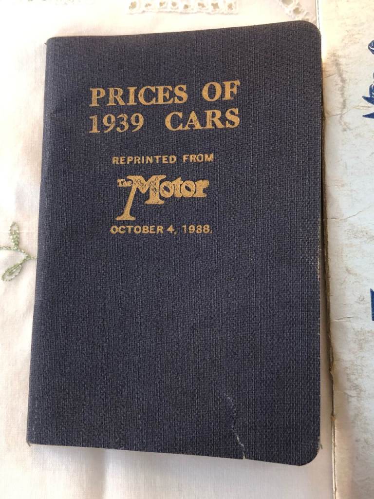 Glass's 1939 Register of New Models
