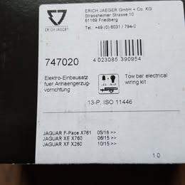 NEW - Jaguar Dedicated Tow-bar Wire Harness 13pin by Jaeger of Germany