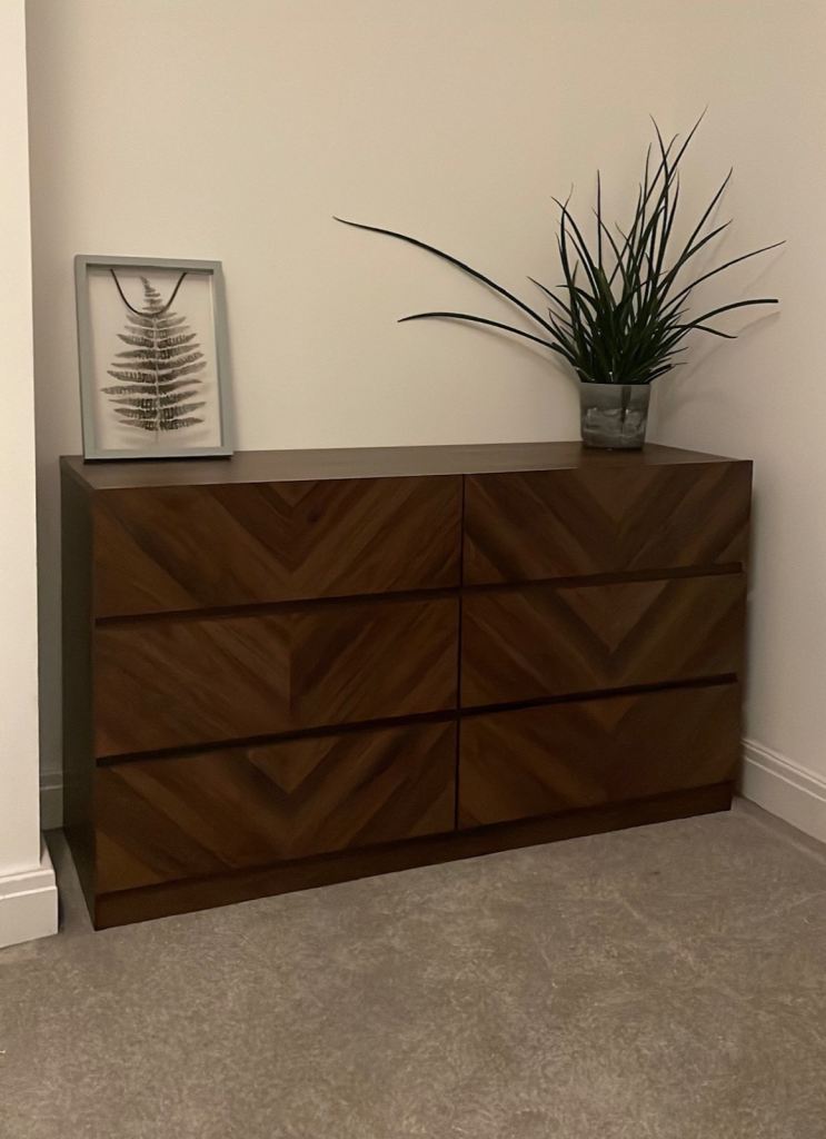 Walnut Wood Chest of Drawers